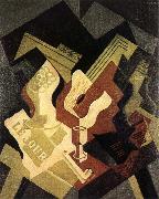 Juan Gris Guitar and fruit dish oil painting picture wholesale